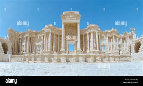 The Ruins Of The Ancient City Of Palmyra Syria Stock Photo Alamy