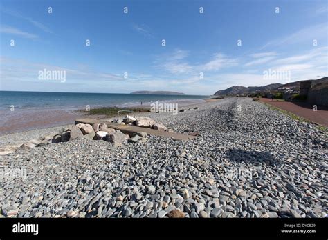 The Wales Coastal Path in North Wales. Picturesque view of the Wales Coast Path at Penmaenmawr ...