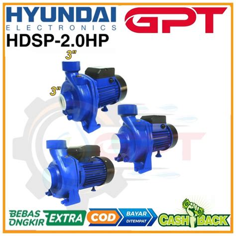 Jual Centrifugal Pump Pompa Sentrifugal HYUNDAI HDSP 2HP 3Phase 380V 2