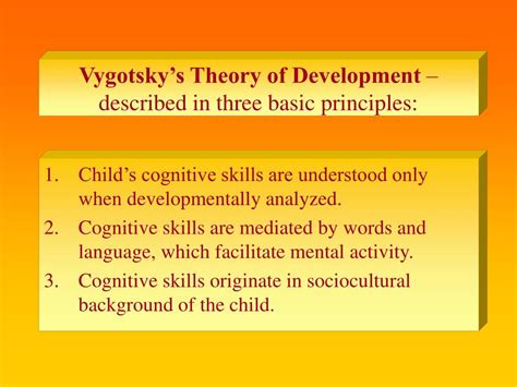 Vygotsky Theory Of Child Development