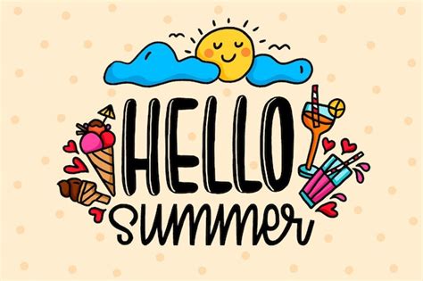 Hello Summertime Vectors And Illustrations For Free Download Freepik