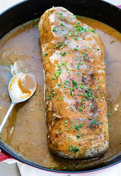 Roasted Pork Loin with Gravy | Recipe | Boneless pork loin recipes ...