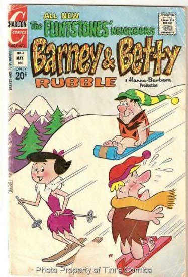 Barney And Betty Rubble 3 Charlton Comics 1973 Fr