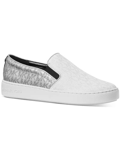 Michael Michael Kors Women S Keaton Two Tone Logo Slip On Sneaker