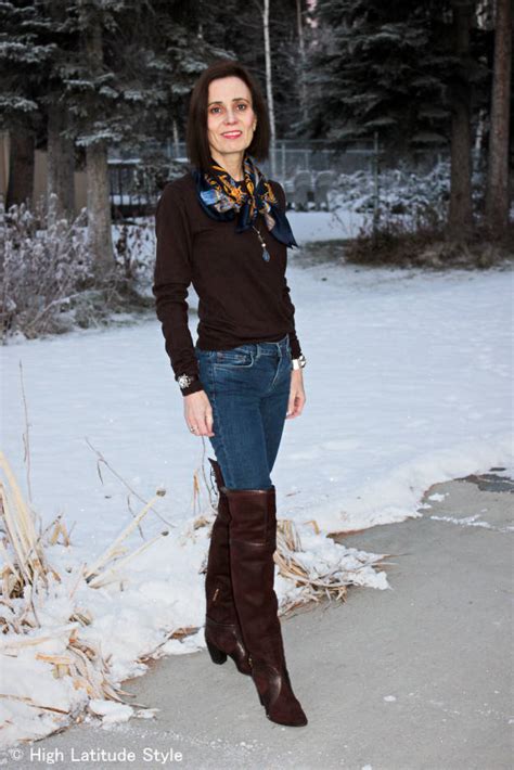 How To Wear Over The Knee Boots Right Over 40 High Latitude Style