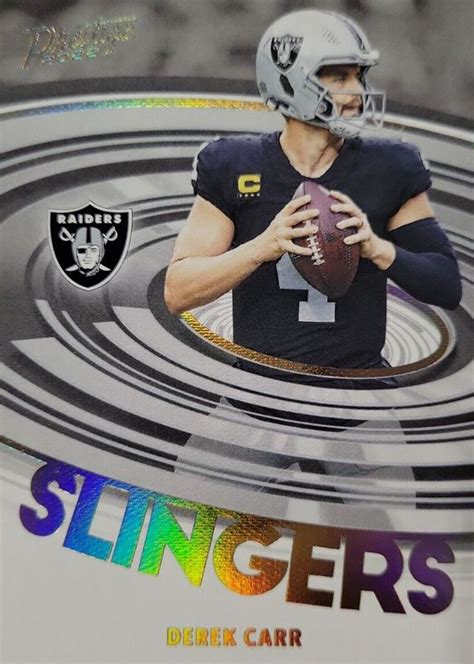 Derek Carr 2022 Prestige SL 11 Slingers SSP PSA 10 Price Guide