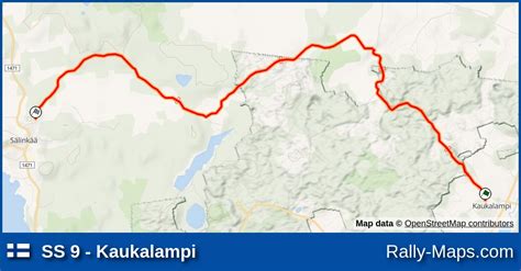 Mapa Harmonogram Profil Elewacji OS 9 Kaukalampi Hankiralli