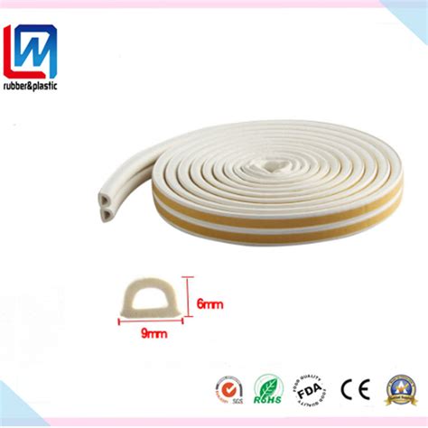 Sponge Foam Profile Epdm Rubber Sealing Strips For Wooden Doors Glass