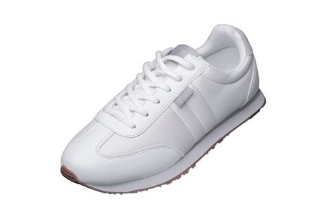 Zapatos Deportivos Zapatilla Blanca De Tela Con Detalles En Cuero