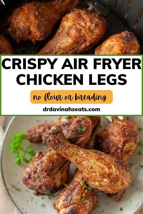 Crispy Air Fryer Chicken Legs Dr Davinahs Eats