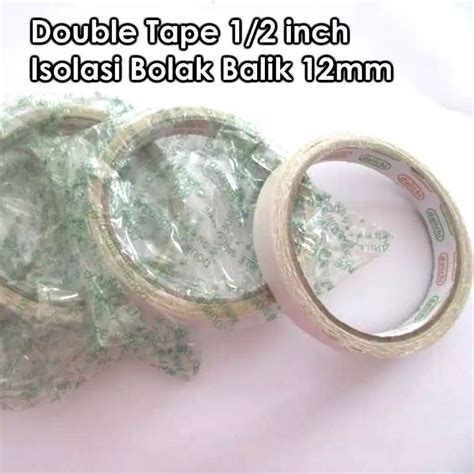 Jual Double Tape Mm Isolasi Bolak Balik Selotip Solasi Daiichi By