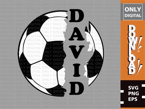 Soccer Ball Monogram Svg File Soccer Svg Soccer Template Etsy