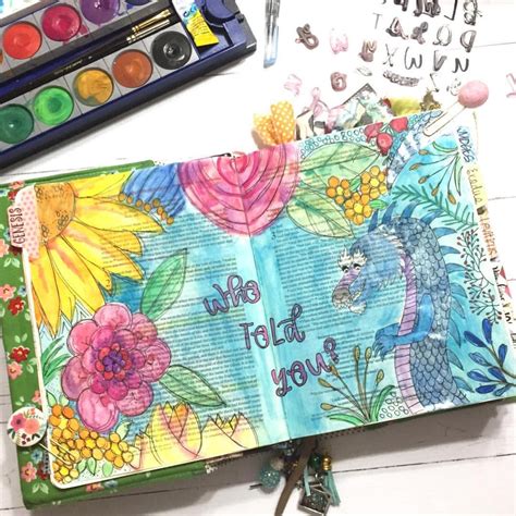 Bible Journaling Genesis Garden Of Eden The Fall Serpent Art Journaling