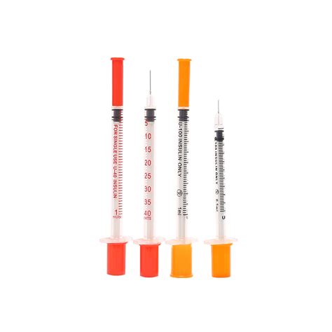 Ml Ml Ml Plastic Medical Disposable Insulin Syringe With Or