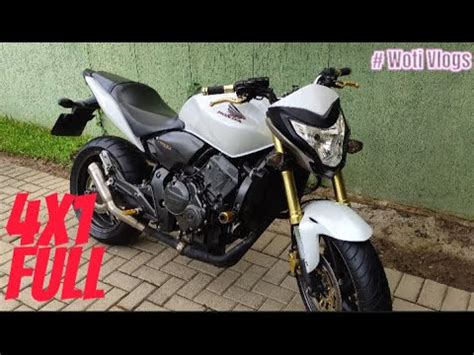 Hornet Branca Perolizada Escape S O Cano Moto Vlog Escape Direto