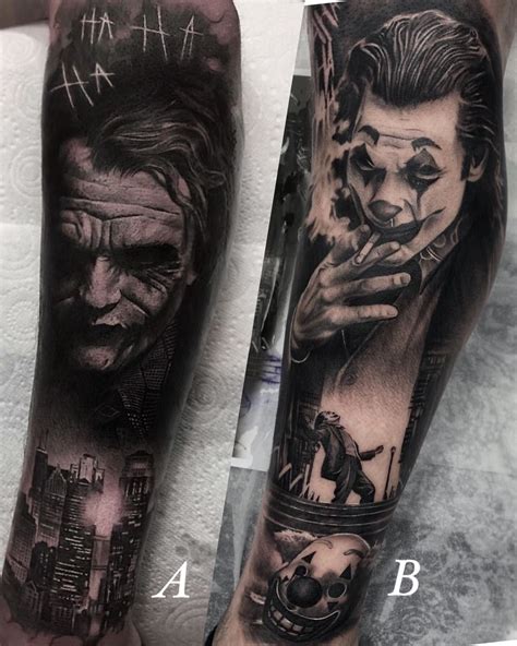 Tattoo Joker Tattoo Design Joker Tattoo Half Sleeve Tattoos For Guys