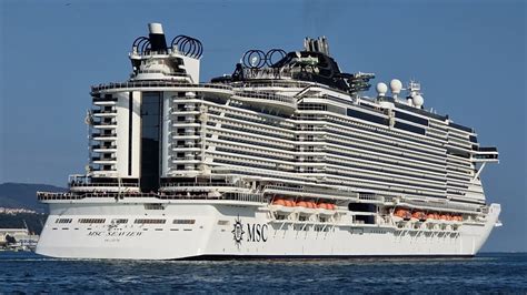 Departure Of Cruise Ship MSC SEAVIEW La Spezia 23 07 2024 MSC Cruises