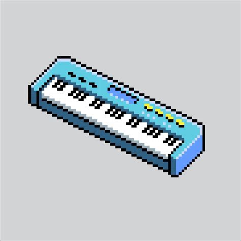 Pixel art illustration Keyboard. Pixelated piano. Keyboard piano music ...