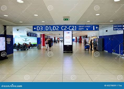 Airport Of Prague Interior Editorial Stock Image Image Of Airport