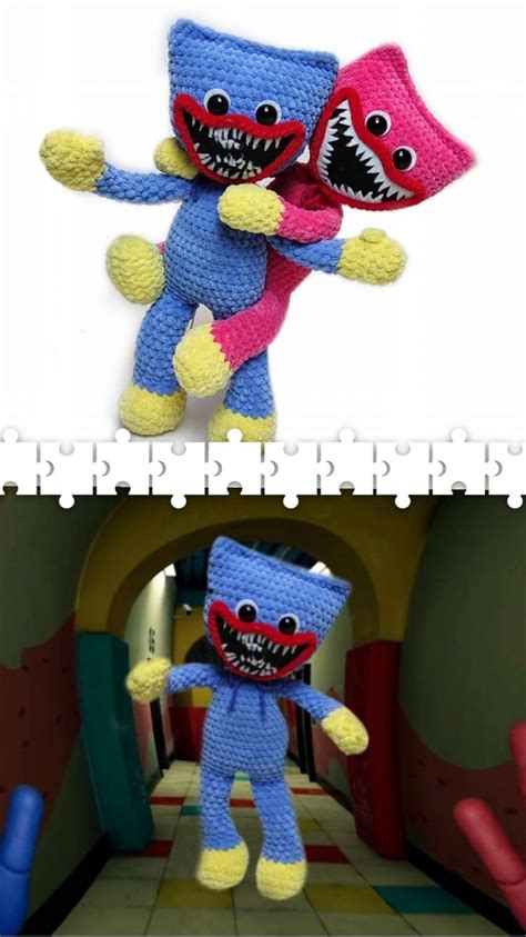 Huggy Wuggy Crochet Pattern Poppy Playtime Plush Toys Pdf Crochet