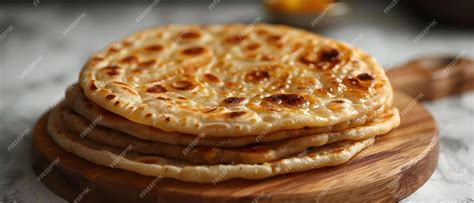 Premium Photo Aloo Paratha Traditional Indian Potato Stuffed