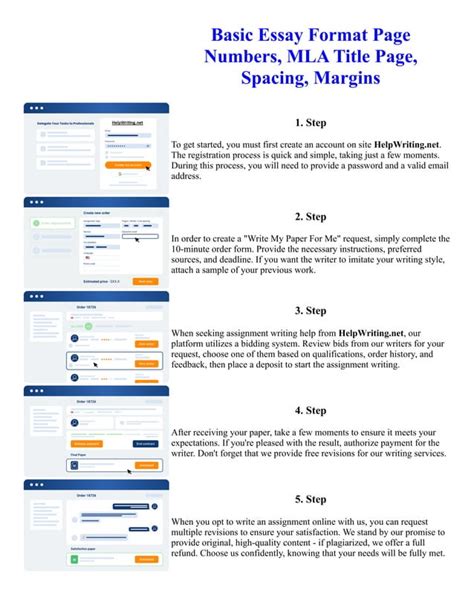 Basic Essay Format Page Numbers Mla Title Page Spacing Margins Pdf