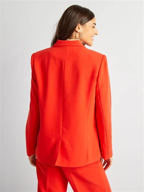 Veste De Tailleur Rouge Kiabi