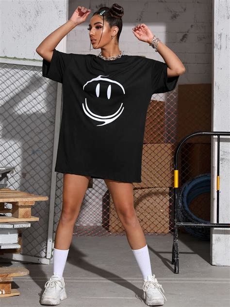 Letter Graphic Longline Oversized Tee Artofit