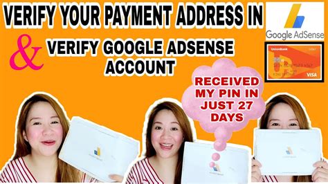 How To Verify Google Adsense Account Using Pin Youtube