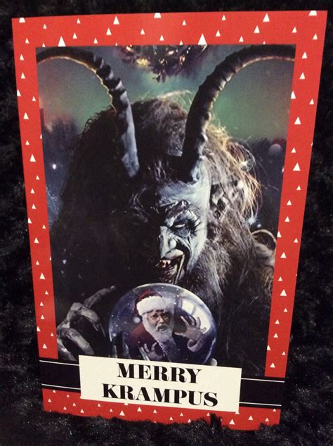 Krampus Christmas Card Merry Krampus Holiday Austrian 5x7 Seasons