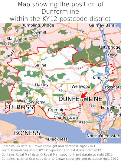 Where is Dunfermline? Dunfermline on a map