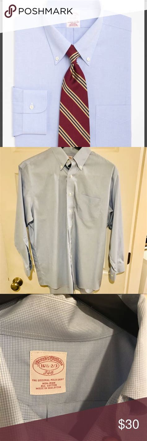 Brooks Brothers 346 Non Iron Shirt Non Iron Shirts Mens Shirt Dress