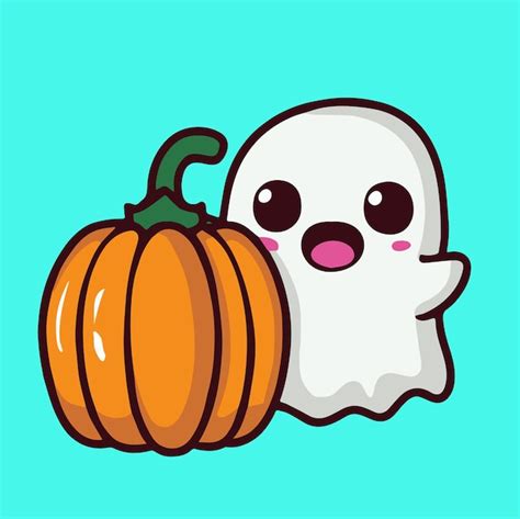 Fantasma De Halloween Fofo Ilustra O De Ab Bora Malvada Fantasma