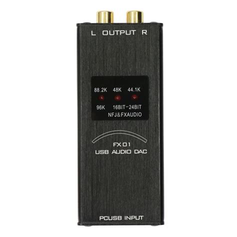 Fx Audio Fx 01 Usb Sound Card Audio Decoder Dac Sa9023 Pcm5102 Sampling Rate Display Free