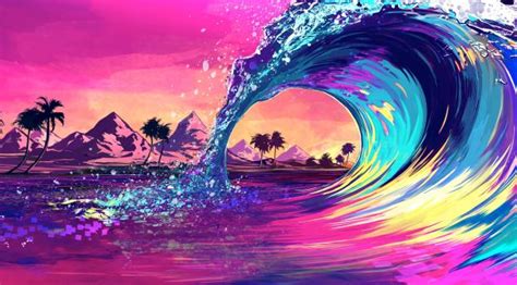 Retro Wave Ocean Wallpaper, HD Artist 4K Wallpapers, Images and ...