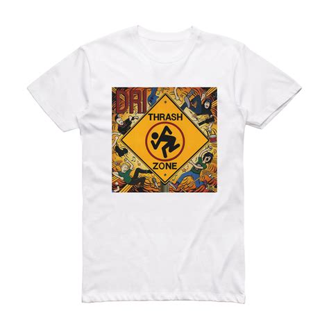 D R I Thrash Zone Album Cover T-Shirt White – ALBUM COVER T-SHIRTS