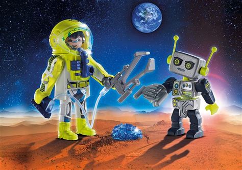 Playmobil Space 9492 Duo Spationaute et robot à petit prix