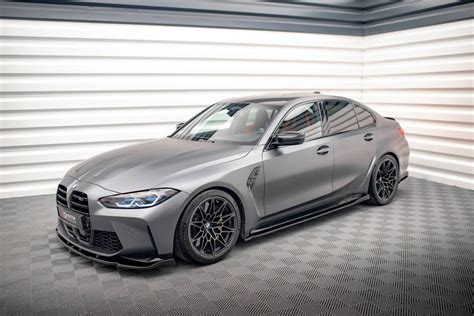 Side Skirts Diffusers V 2 Bmw M3 G80 Our Offer Bmw Seria M3 G80 [2021 ] Maxton Design