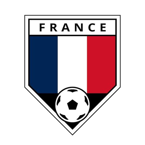 Premium Vector | France angled team badge for football tournament