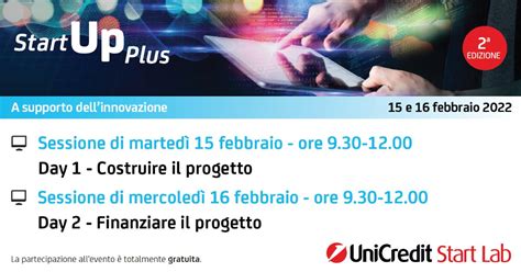 Unicredit Start Lab E Startup Plus Ripartono Le Iniziative A