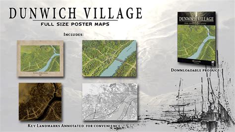 Dunwich Village Poster Maps Lore Wise Games