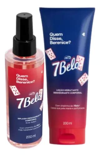 Kit 7belo Qdb Body Splash Colônia Hidratante Corporal Frete grátis