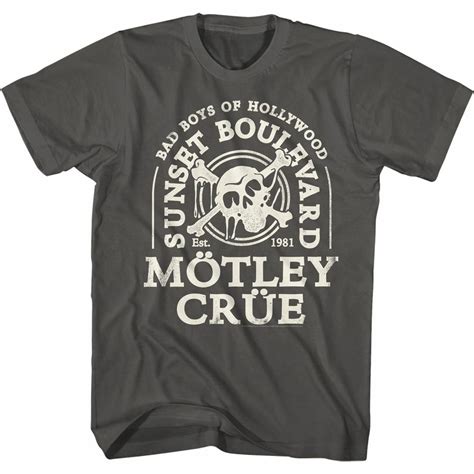 Motley Crue Drip Skull Smoke Adult T Shirt