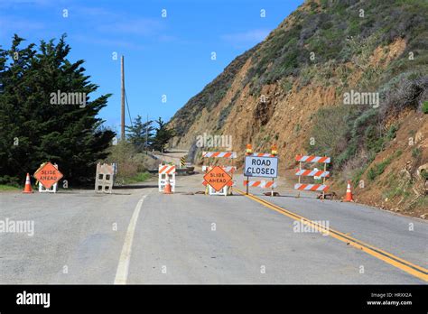 Pacific Coast Highway Pch Road Closed At Ragged Point Californias