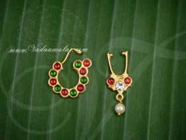 Nath Kemp Stone Nose Ring Bharatanatyam Kuchipudi Dance Ornaments Buy