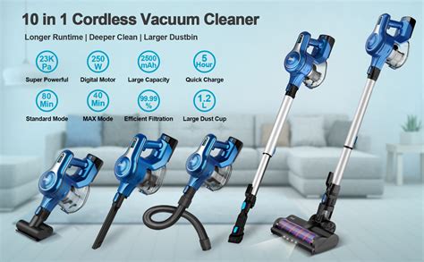 INSE S6P Cordless Vacuum Cleaner With 2 Batteries Up To 80Min Run Time