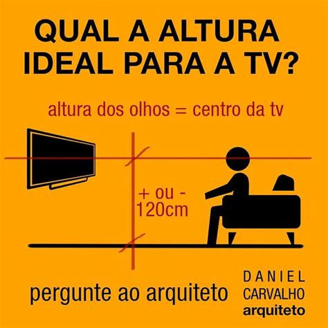 Qual A Altura Ideal Para A TV DANIEL CARVALHO ARQUITETO BH Reforma