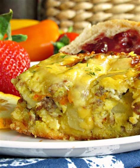 Overnight Breakfast Egg Sausage Casserole Recipe From A Gouda Life