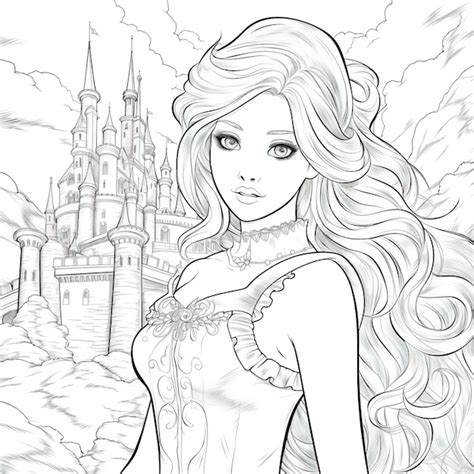 Realistic Princess Coloring Pages For Adults