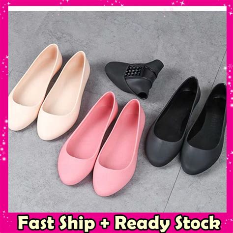 Ready Stock Borong Store Richandfa Woman Jelly Shoes Kasut Alina